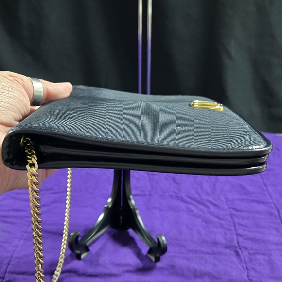 VINTAGE DIOR TROTTER OBLIQUE CANVAS NAVY SHOULDER/ CROSSBODY BAG - Picture 6 of 12